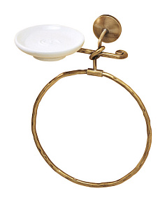 R20 CBZZ - PORTA SAPONE/SALVIETTE BRONZO SATINATO